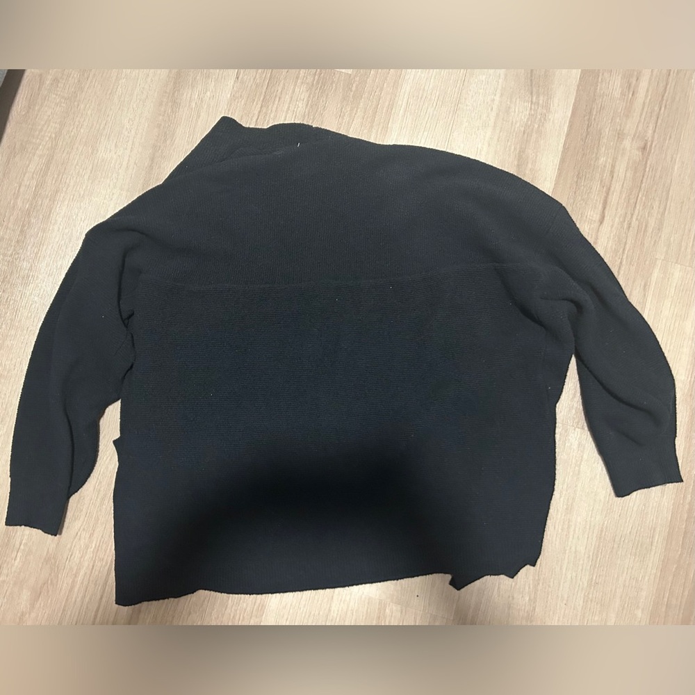 Dex Black Open-Front Cardigan - Picture 2 of 4